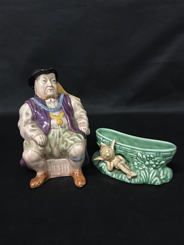 Lot 121 - MELBA WARE CHARACTER JUG OF HENRY VIII