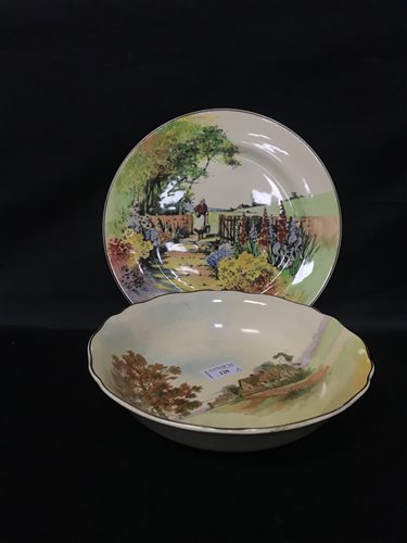 Lot 120 - A ROYAL DOULTON RUSTIC ENGLAND CHARGER