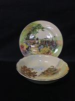 Lot 120 - A ROYAL DOULTON RUSTIC ENGLAND CHARGER