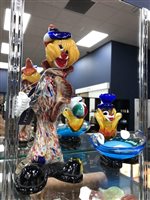 Lot 115 - A GROUP OF MURANO GLASS CLOWNS