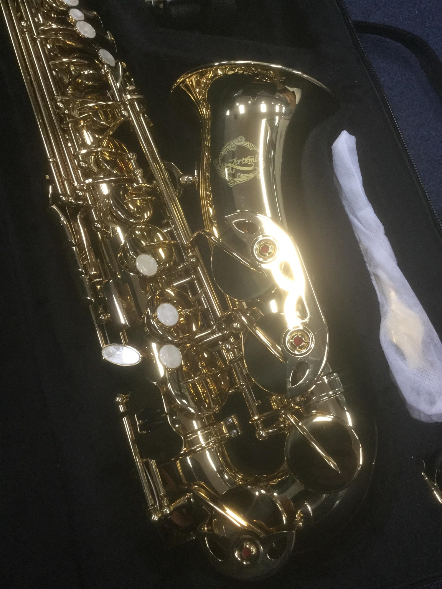 Lot 65 A CASED ARTEMIS SAXOPHONE