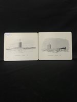 Lot 101 - EIGHTEEN PLACEMATS DEPICTING SUBMARINES