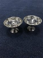 Lot 154 - PAIR OF SILVER BONBON DISHES