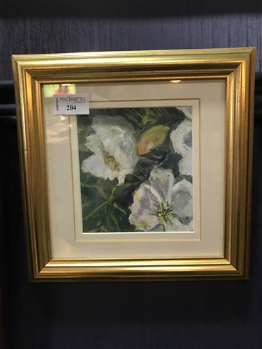 Lot 204 - A WATERCOLOUR TITLED WOODLAND BY UNA STRACHAN