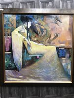 Lot 284 - A MODERN OIL PAINTING