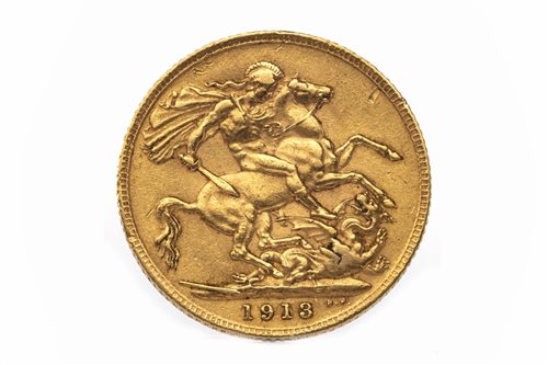 Lot 513 - A GOLD SOVEREIGN, 1913