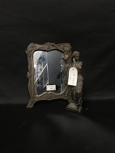 Lot 218 - AN ART NOUVEAU STYLE TABLE MIRROR