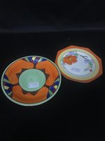 Lot 219 - A ROYAL WINTON 'ART DECO' OVAL DISH WITH OTHER CERAMICS