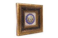 Lot 1054 - A MUGHAL MOTHER OF PEARL PAINTED PANEL