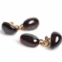 Lot 1775 - PAIR OF NINETEENTH CENTURY GARNET SET...