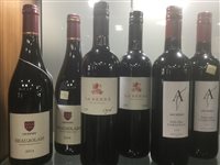 Lot 13 - A SELECTION OF BEAUJOLAIS AND OTHER RED WINE - TWELVE BOTTLES