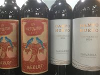 Lot 21 - A SELECTION OF MERLOT, TEMPRANILLO AND OTHER RED WINE - TWELVE BOTTLES