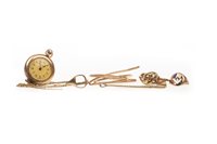 Lot 16 - AMENDMENT: A GROUP OF GOLD JEWELLERY AND A WATCH