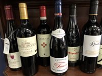 Lot 73 - A SELECTION OF CHIANTI AND OTHER RED WINE - TWELVE BOTTLES