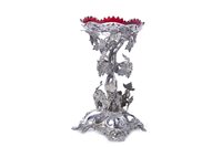 Lot 798 - A VICTORIAN SILVER PLATED CENTREPIECE