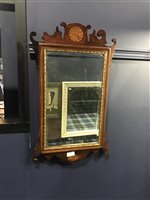 Lot 374 - A WALL MIRROR