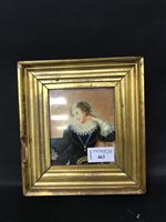 Lot 463 - A VICTORIAN PORTRAIT MINIATURE OF ELIZA BARTON