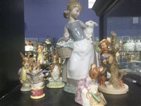 Lot 467 - A GROUP OF CERAMIC ANIMAL FIGURES