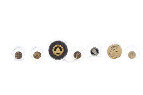 Lot 529 - A COLLECTION OF GOLD AND GOLD COLOURED COINS