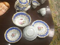 Lot 36 - A MID 19TH CENTURY TEA SERVICE AND A PAIR OF VASES