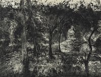 Lot 62 - ENTRANCE TO THE FOREST, AN ETCHING BY VICTORIA CROWE