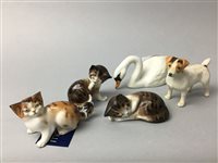 Lot 61 - A TRIO OF ROYAL DOULTON CATS
