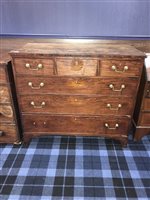 Lot 103 - A REGENCY CHEST OF DRAWERS
