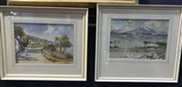 Lot 134 - TWO WATERCOLOUR LANDSCAPES BY TOM CAMPBELL