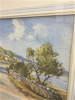 Lot 134 - TWO WATERCOLOUR LANDSCAPES BY TOM CAMPBELL