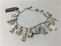 Lot 8 - A CHARM NECKLACE WITH CHARMS