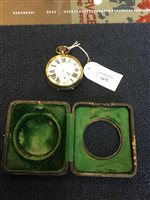 Lot 1472 - A SILVER CASED TIMEPIECE