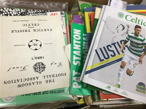 Lot 135 - A COLLECTION OF CELTIC BOOKS AND PROGRAMMES