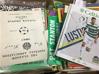 Lot 135 - A COLLECTION OF CELTIC BOOKS AND PROGRAMMES