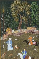 Lot 429 - THE PROPHET ELIAS RESCUING NUR-AD-DAHR FROM DROWNING IN A RIVER