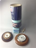 Lot 200 - A GUINESS WALL BAROMETER AND TWO OTHERS