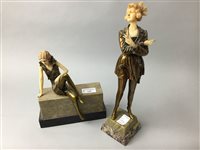 Lot 144 - TWO ART DECO STYLE FIGURES