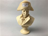 Lot 148 - A RESIN BUST OF NAPOLEON
