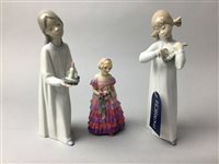 Lot 263 - LLADRO FIGURE OF YOUNG GIRL WITH A CANDLE AND OTHER CERAMICS