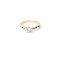 Lot 1882 - DIAMOND SOLITAIRE RING the brilliant cut...