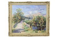 Lot 35 - THE ROAD TO THE VILLAGE, BY WILLIAM WRIGHT CAMPBELL