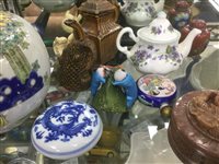 Lot 344 - EIGHT TEAPOTS AND OTHER COLLECTABLES