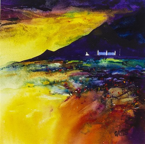 Lot 93 - EVENING COLOURS, ARGYLL, BY MARTIN OATES