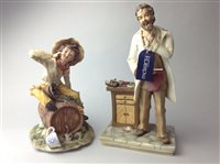Lot 348 - A COLLECTION OF CAPODIMONTE FIGURES