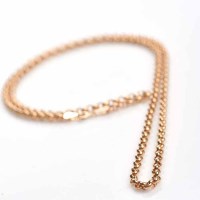 Lot 1898 - NINE CARAT GOLD BELCHER LINK NECKLACE 60cm...