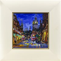 Lot 97 - PRINCES ST, NIGHT, BY RON EARDLEY