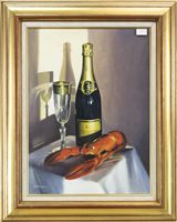 Lot 153 - CHAMPAGNE AND LOBSTER, BY ALASTAIR W THOMSON