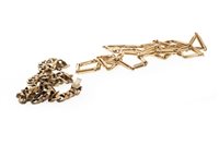 Lot 204 - TWO NINE CARAT GOLD CHAINS