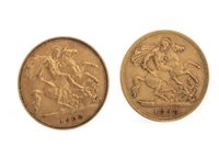 Lot 558 - TWO GOLD HALF SOVEREIGNS, 1898 AND 1902