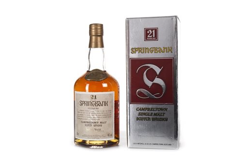 Lot 1108 - SPRINGBANK AGED 21 YEARS