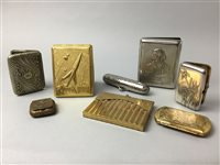 Lot 404 - A GROUP OF CIGARETTE CASES AND OTHER METAL BOXES